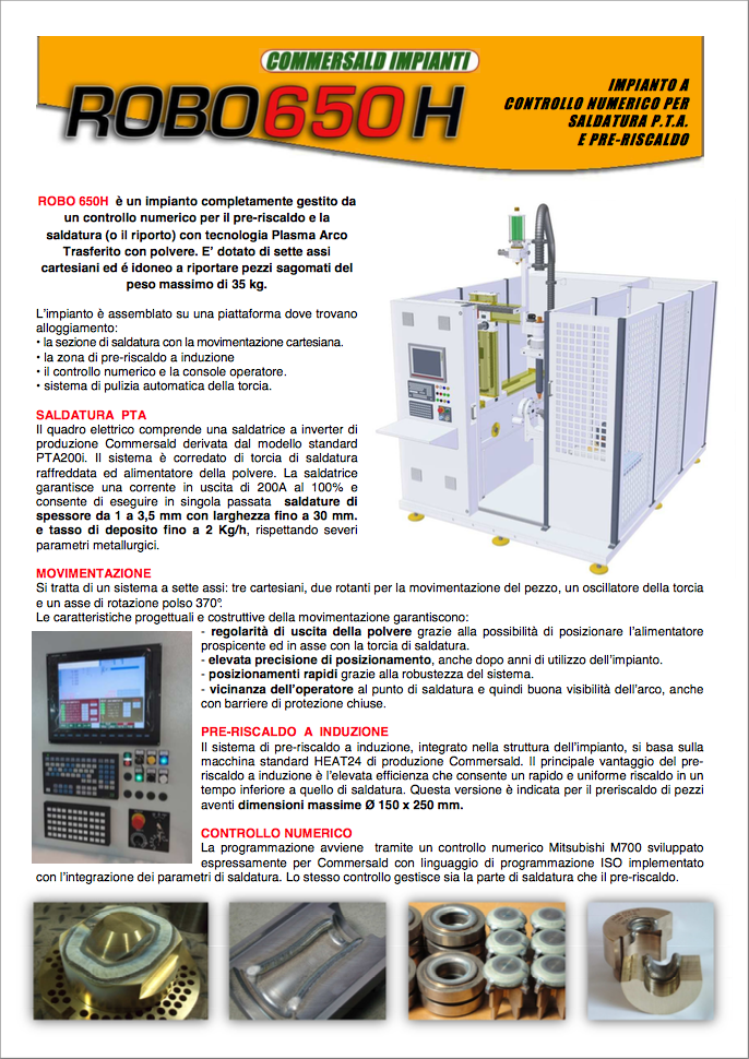 catalogo commersald impianti robo 650