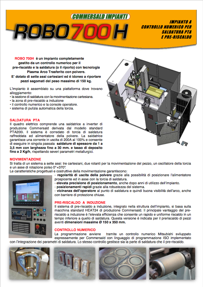 catalogo commersald impianti robo 700